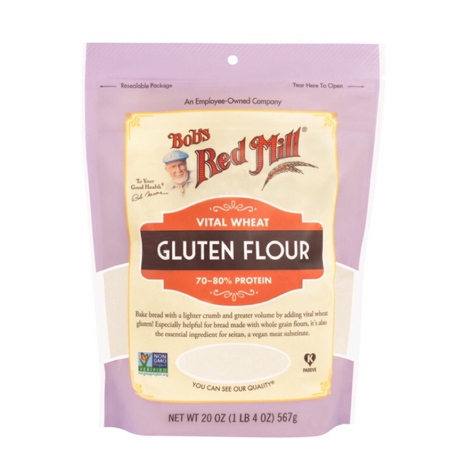 Vital Wheat Gluten Flour 567g แป้งสาลี กลูเตนที่จำเป็น Bob's Red Mill