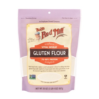 Vital Wheat Gluten Flour 567g แป้งสาลี กลูเตนที่จำเป็น Bobs Red Mill