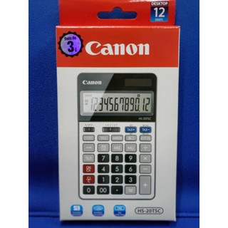 เครื่องคิดเลข 12 หลัก คำนวณอัตราแลกเปลี่ยน คำนวณภาษี คำนวณต้นทุน คำนวณกำไร Canon HS-20TSC