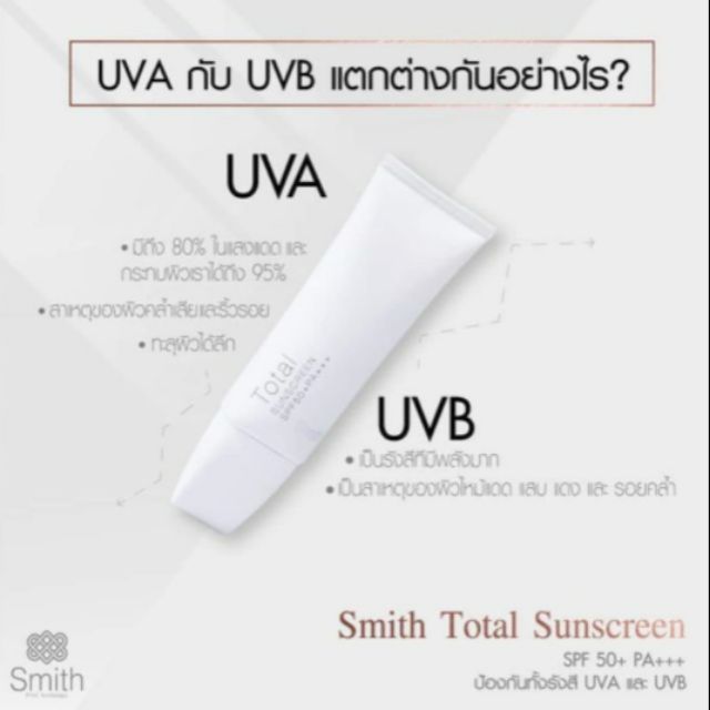 SMITH TOTAL SUNSCREEN ขนาด30ml.