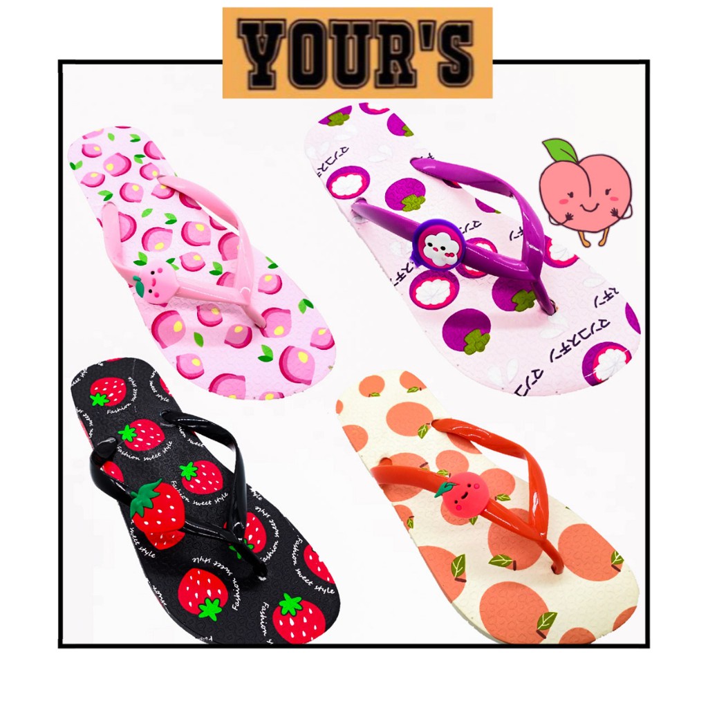 YOURS Women Slipper Shoes l Fruit Design Size 36-41