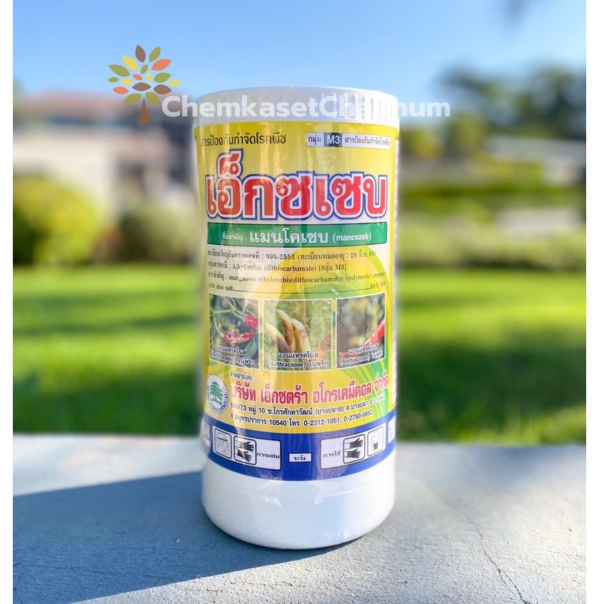 เอ็กซเซบ (ผงสีเขียว)– แมนโคเซบเขียว 80% WP-ขนาด 1 กิโลกรัม สินค้าผลิตใหม่ ของแท้แน่นอน