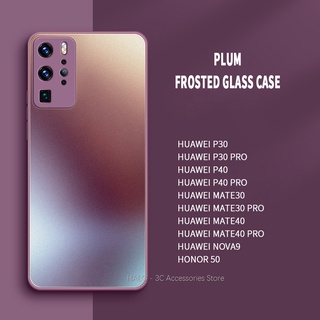 Huawei P30 P30Pro P40 P40Pro เคสโทรศัพท์มือถือแบบแก้ว กันรอยนิ้วมือ ใส่สบาย สําหรับ Mate30 Mate30Pro Mate40Pro Nova9