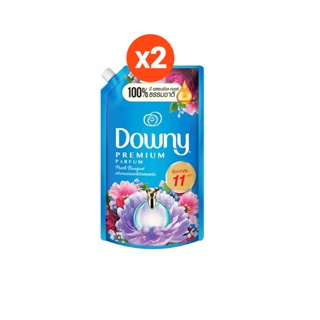 [ใหม่!] Downy ดาวน์นี่ น้ำยาปรับผ้านุ่ม สูตรเข้มข้น กลิ่นช่อดอกไม้อันแสนสดชื่น 1.28 ลิตร x2