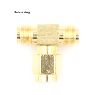 (Universing) อุปกรณ์เชื่อมต่อ Sma Male To 2 Double Sma Female T Type Rf Sma Dual Connector To 3-way