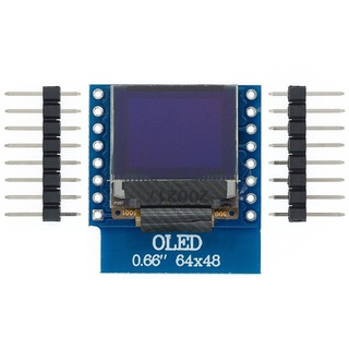 โมดูล Oled Led Lcd 0.66 นิ้วสําหรับ Wemos D1 Mini Esp32 64X48 0.66 นิ้ว