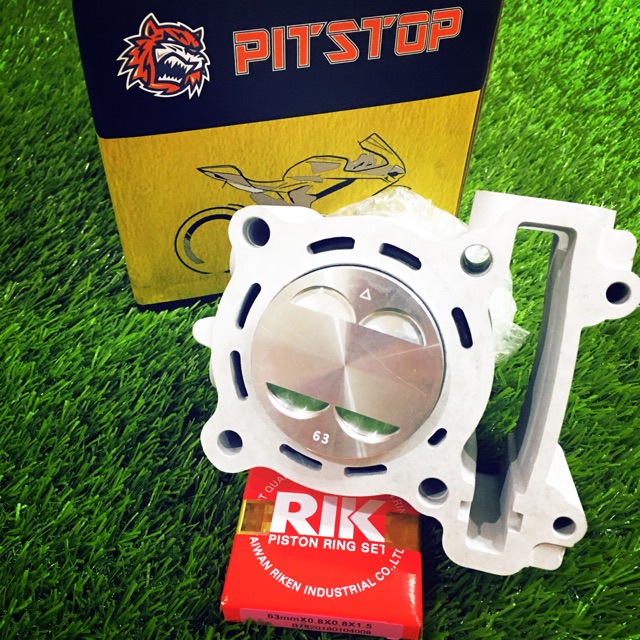 PITSTOP ชุดบล็อกแข่งเซรามิก Y150 / บล็อกแข่งรถ y15 pitstop 62 มม./63 มม./65 มม.