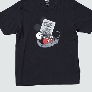 เสื้อยืดใหม่✹✓✷Uniqlo Mens/Womens (UT)MICKEY MOUSE T-shirt with round neck and short sleeves (Disney series) 439637ขนา