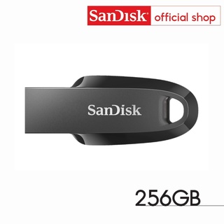 SanDisk Ultra Curve USB 3.2 Gen1 256GB Flash Drive (SDCZ550-256G-G46, Black)