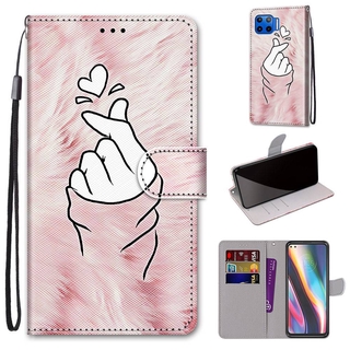 Fashion 3D Animal Painted Flip Cover Motorola G 5G Plus PU Leather Casing Moto G 5G Magnetic Buckle Wallet Case with Lanyard