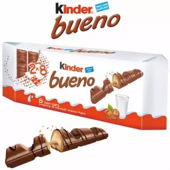 ช็อกโกแลตKinder Bueno 8 Twin bars 1 กล่อง