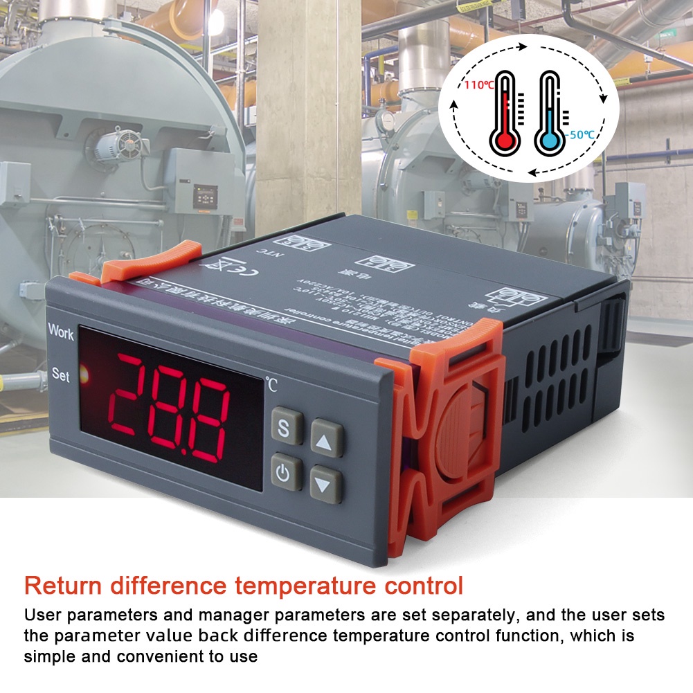 体温枪MH1210W Digital Temerature Controller AC90250V 10A 220V Thermostat Regulator with Sensor
