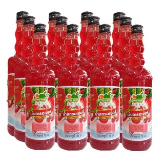 ติ่งฟง น้ำผลไม้สตรอเบอรี่ 760 มล. x 12 ขวด Tung Fong Strawberry Juice 760 ml. X 12 bottles