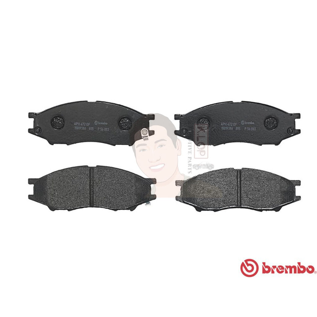 P56 083B ผ้าเบรก F (แท้ BREMBO รุ่น Black) NISSAN ซันนี่ Sunny NEO ซันนี่ นีโอ 1.8 ปี2000->