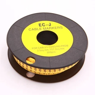 วายมาคเกอร์ EC-1 เป็นตัวมาคสายไฟเพื่อระบุตำแหน่งสาย แพ็คละ 100ชิ้น มี 0-9,A-Z (100ชิ้นต่อ1เลข )พร้อมส่ง ออกบิลได้