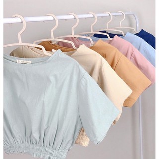 เสื้อครอปเอ็วจั๊ม สไตส์มินิมอล