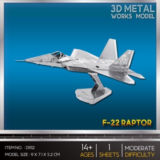 Model Stainless F-22 Raptor D11112