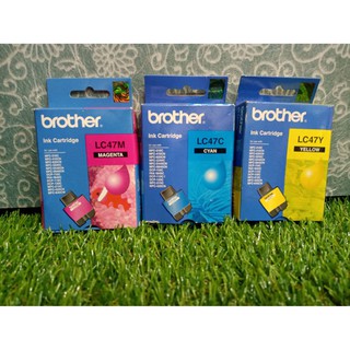 ตลับหมึกอิงค์เจ็ท BROTHER LC47M,LC47C,LC47Y สีชมพู,ฟ้า,เหลือง