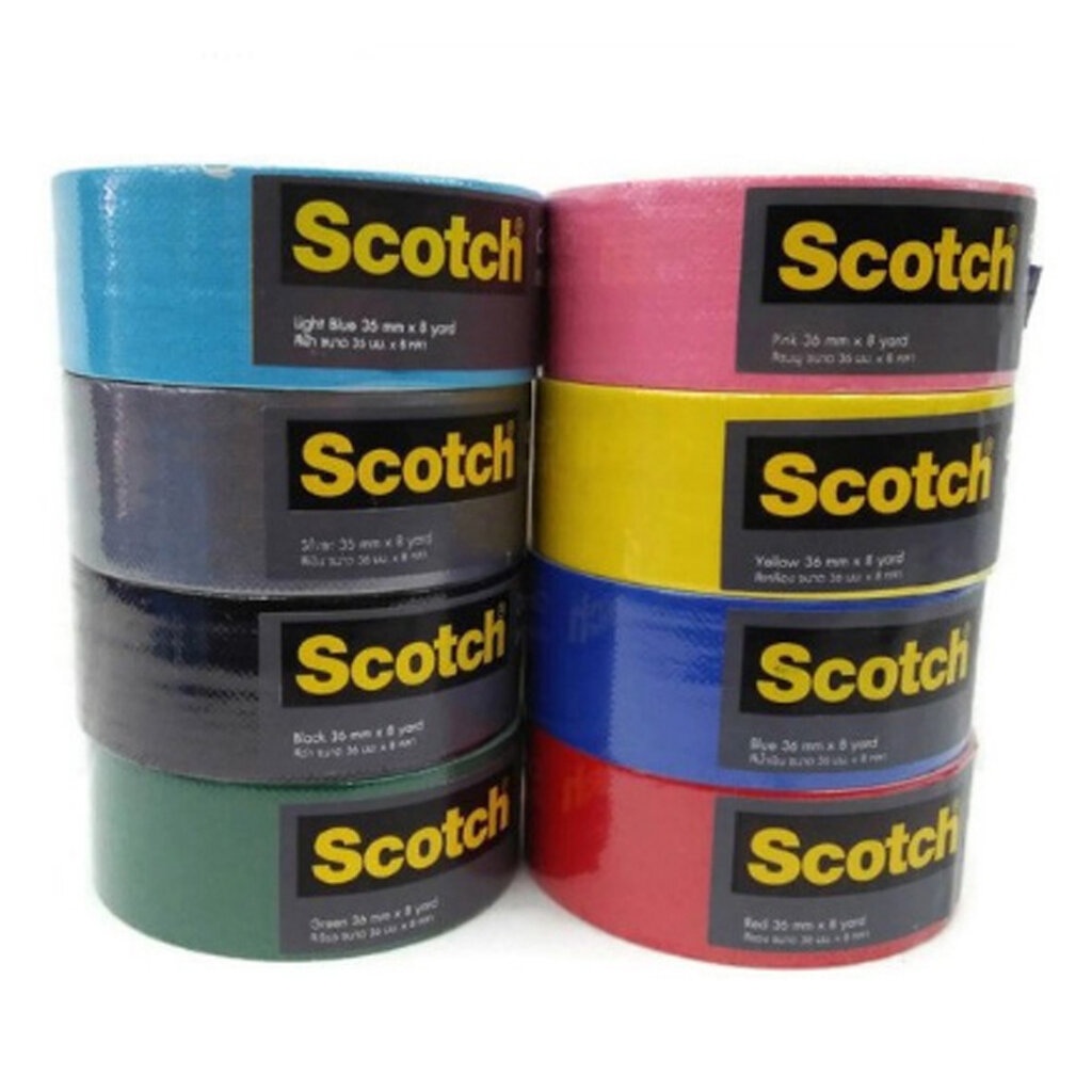 เทปผ้าใบ ขนาด 2 นิ้ว (48 มม. x 10 หลา) ยี่ห้อ 3M Scotch รุ่น 389