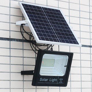 สปอร์ตไลท์ Led ไฟโซล่าเซล Solar Cell รุ่น 10W 25W 40W 60W 100W 200W พร้อมรีโมท
