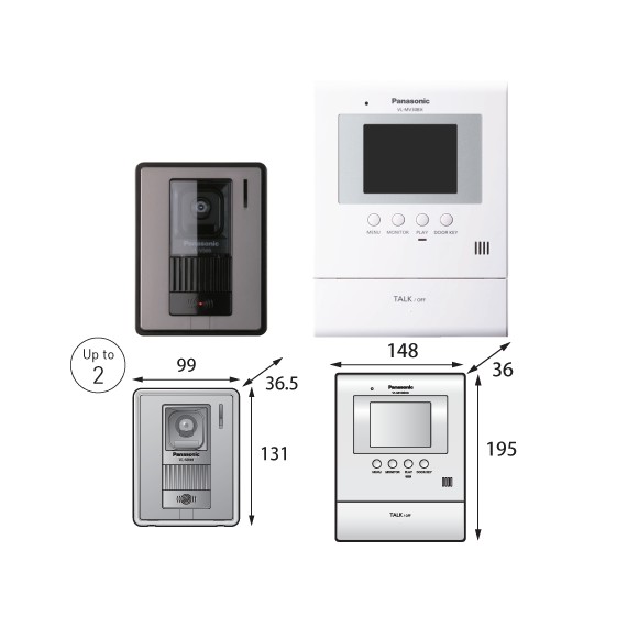 VL-SV30BX Panasonic VDO Intercom (Monitor VL-MV30BX+VL-V566BX)