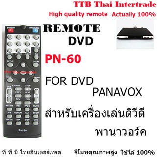 รีโมทเครื่องเล่นดีวีดีพานาว็อร์ค