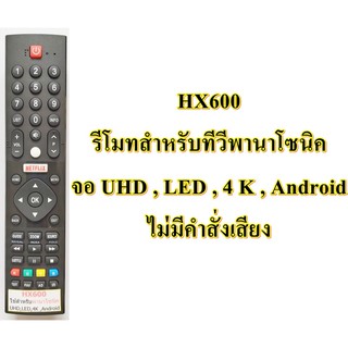 รีโมททีวีพานาโซนิคHX600