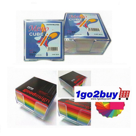 [Uni Paper] สีขาว / Colour Memo Cube 4 x 4 (S-MC9019 / S-MC9009)