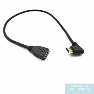 HDMI Mini 90° (M) to HDMI (F)