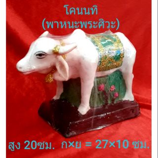 โคนนทิ (พาหนะพระศิวะ)#ใหญ่..สูง 20ซม. , ก×ย = 10×27ซม.