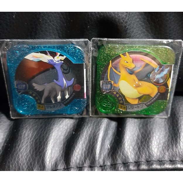 pokemon tretta dual 4star xerneas&amp;lizardon มีซองใส่อย่างดี
