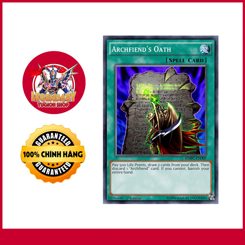 [การ์ด Yugioh ดั้งเดิม] Oath ของ Archfiend