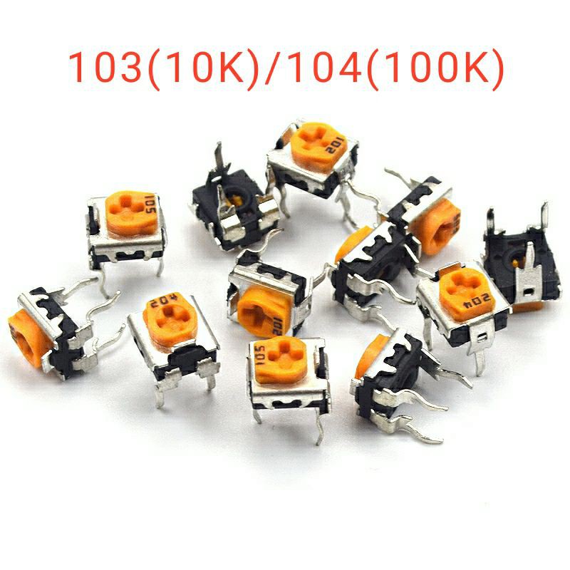 PRESET 103(10K) / 104(100K) Potentiometer แบบปรับได้