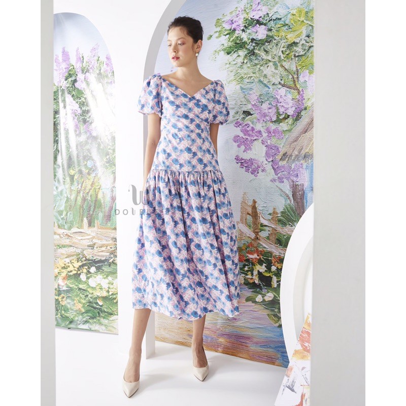 Floral Light Pink&Royal Blue ‼️