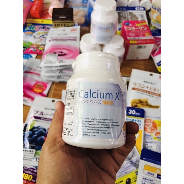 สินค้านำเข้าจากญี่ปุ่น🇯🇵[พร้อมส่งโค้ดลดพิเศษ]พร้อมแบ่งขาย30วัน ฟรี 🇯🇵Calcium X 180 Grain(รุ่นปรับปรุงสูตรใหม่)exp.2028