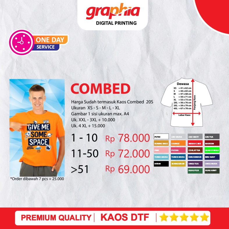 พิมพ์หน้าจอ DTF / DTF / หวี