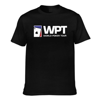 เสื้อยืดโอเวอร์ไซส์เสื้อยืด พิมพ์ลายโป๊กเกอร์ Wpt World Poker Tour คุณภาพสูง เหมาะกับของขวัญ แบบสร้างสรรค์ สําหรับผู้ชาย