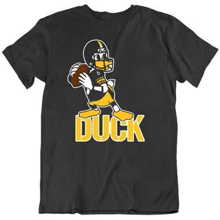 เสื้อยืดผ้าฝ้ายพิมพ์ลายขายดี เสื้อยืดแขนสั้น พิมพ์ลาย Pittsburgh Duck Hodges สไตล์คลาสสิก สําหรับเล่นกีฬาฟุตบอล