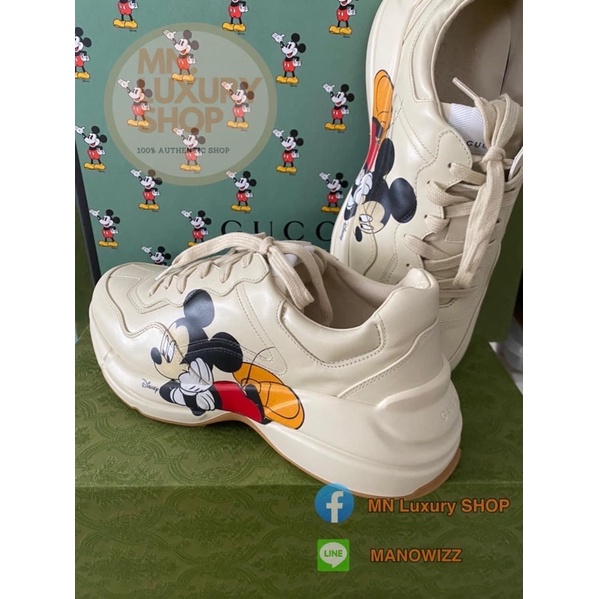 NEW Gucci x Disney Mickey Mouse Rhyton Sneakers รองเท้า กุชชี่ มิกกี้เมาส์