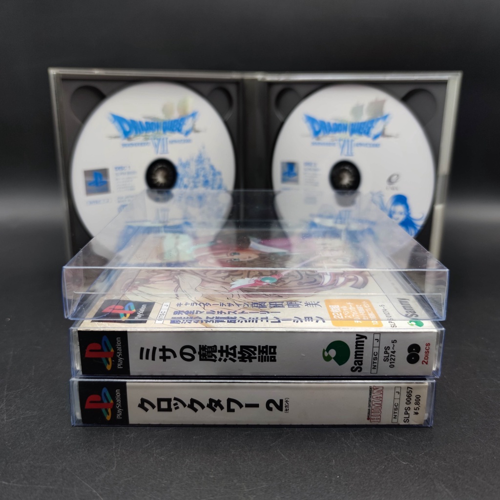 PS1 ไซส์กล่อง 2 แผ่น และ กล่อง 1 แผ่น แบบหนา กล่องสวมกันรอย PlayStation PSone