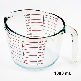 ถ้วยตวง แก้วตวง 1000ml/1L MEASURING CUP 1000 Measyring Cup Glass ถ้วยตวงแก้ว ถ้วยตวงทำขนม แก้วตวงนม T1132