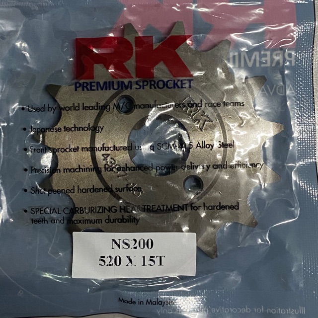 KTM Duke 200 / NS200 / RS200 Rk Sprocket 520 X 15T