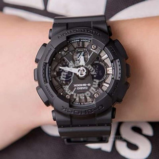 Win Watch Shop CASIO GSHOCK Mini รุ่น GMAS120MF1ADRนาฬิกาข้อมือผู้หญิง สายเรซิ่นสีดำ สุดเท่ห์ประกันCMG 1 ปีเต็ม