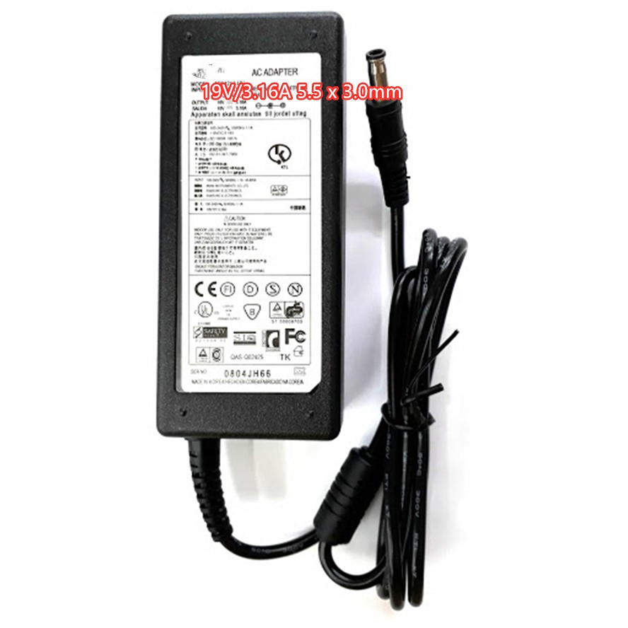 OEM อะแดปเตอร์ Samsung 19V3.16A 5.5×3.0mm (Black) ราคา ถูกที่สุด ดีลบีเคเค แกลเลอรีภาพที่ 6