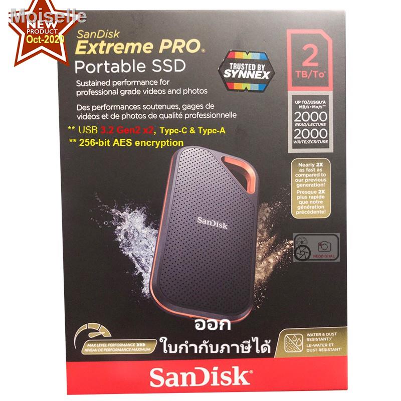 สวย∈✥◕Sandisk Extreme PRO Portable SSD v2 (2000MB/s*)