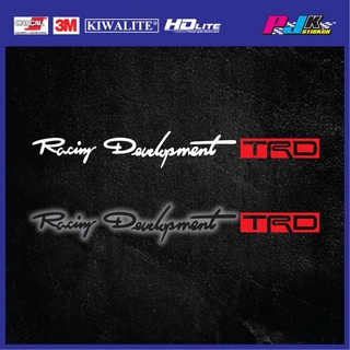 สติกเกอร์ติดรถ Toyota ลายตัวอักษร TRD racing 2 ชิ้น พร้อมส่ง