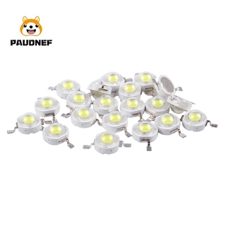 หลอดไฟพลังงานสูง 2 Pin 3 W Led สีขาว 170-190 Lm 6000 K 20 ชิ้น