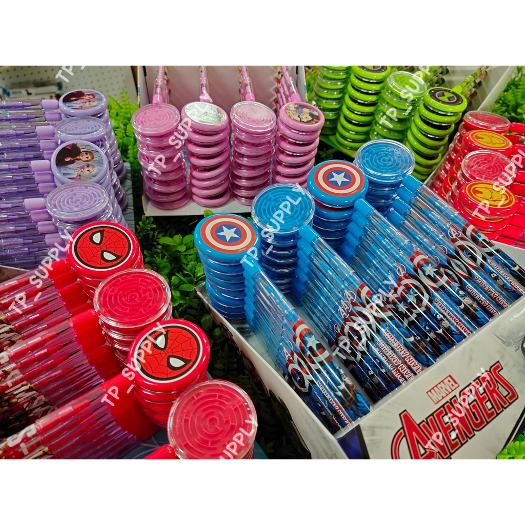 ดินสอต่อไส้การ์ตูน สไปเดอร์แมน กัปตันอเมริกา เจ้าหญิง ben10 ไอรอนแมน ลิขสิทธิ์แท้ (ขายแยกด้าม) ดินสอ