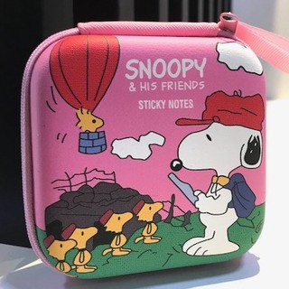 SNOOPY PINK  กล่องเก็บสายชาร์จ  กล่องใส่ หูฟัง ,Size M ลายPINK  M  บอลลูน   สนูปปี้ ชมพู  งานดี evaกันกระแทก  MANOPNEST