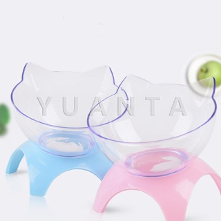 YUANTA ชามอาหารสัตว์เลี้ยง แบบคู่/แบบเดี่ยว อุปกรณ์สัตว์เลี้ยง ชามข้าวหมา Pet bowl